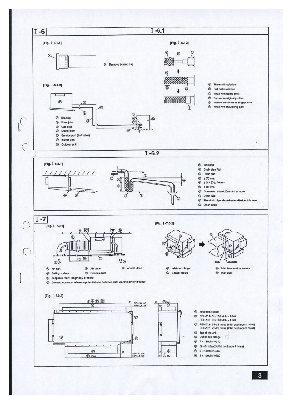 Mitsubishi Mr Slim PEH MYB Ducted Air Conditioner Installation Manual