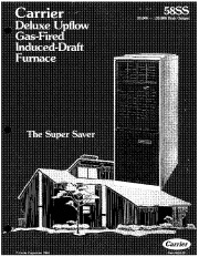 Carrier 58SS 2P Gas Furnace Owners Manual page 1