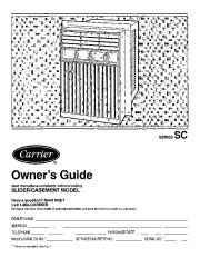 Carrier 73sc 1si Heat Air Conditioner Manual page 1