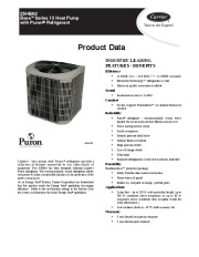 Carrier 25hba3 1pd Heat Air Conditioner Manual page 1
