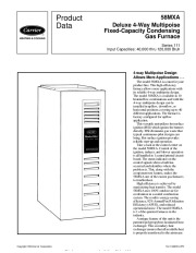 Carrier 58MXA 2PD Gas Furnace Owners Manual page 1