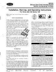 Carrier 58VUA 1SI Gas Furnace Owners Manual page 1