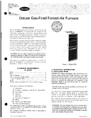 Carrier 58ES 6SI Gas Furnace Owners Manual page 1