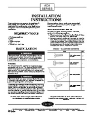 Carrier 73aca 1si Heat Air Conditioner Manual page 1