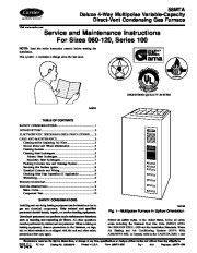 Carrier 58MTA 2SM Gas Furnace Owners Manual page 1