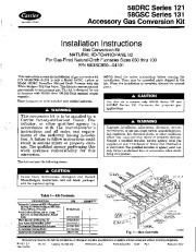 Carrier 58DRC 58GSC 3SI Gas Furnace Owners Manual page 1