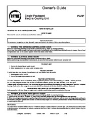 Carrier Pa3p 01 Heat Air Conditioner Manual page 1