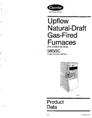 Carrier 58GSC 3PD Gas Furnace Owners Manual page 1