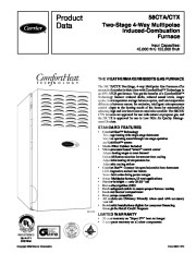 Carrier 58CTA 58CTX 1PD Gas Furnace Owners Manual page 1