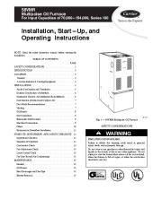 Carrier 58VMR 3SI Gas Furnace Owners Manual page 1