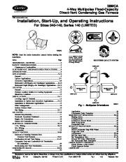 Carrier 58MCA 7SI Gas Furnace Owners Manual page 1