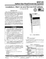 Carrier 58GP 58GS 1SI Gas Furnace Owners Manual page 1