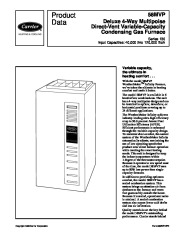 Carrier 58MVP 6PD Gas Furnace Owners Manual page 1