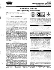 Carrier 58EJA 1SI Gas Furnace Owners Manual page 1