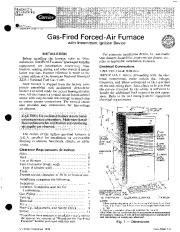 Carrier 58GS 1SI Gas Furnace Owners Manual page 1