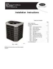 Carrier 24abr 1si Heat Air Conditioner Manual page 1