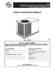 Carrier Pa3z 02 Heat Air Conditioner Manual page 1