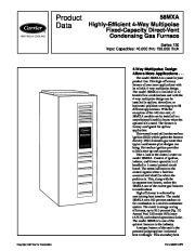 Carrier 58MXA 8PD Gas Furnace Owners Manual page 1