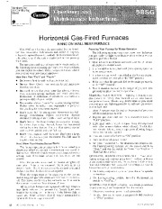 Carrier 58SG 1SO Gas Furnace Owners Manual page 1
