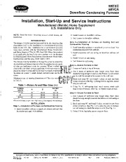 Carrier 58VCA 2SI Gas Furnace Owners Manual page 1
