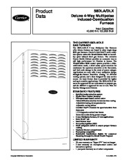 Carrier 58DL 1PD Gas Furnace Owners Manual page 1