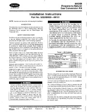 Carrier 58SXB 17SI Gas Furnace Owners Manual page 1