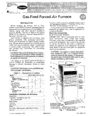 Carrier 58NR 1SI Gas Furnace Owners Manual page 1