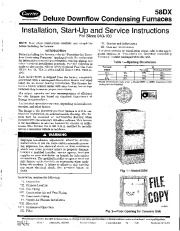 Carrier 58DX 9SI Gas Furnace Owners Manual page 1