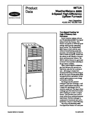 Carrier 58TUA 6PD Gas Furnace Owners Manual page 1