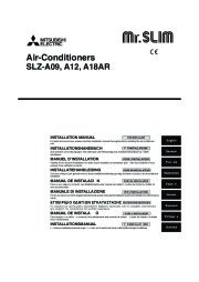 Mitsubishi Mr Slim BG79U163H01 SLZ A09 A12 A18AR Ceiling Cassette Air Conditioner Installation Instructions Manual page 1