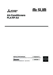 Mitsubishi Mr Slim BG79U156H02 RLA RP AA Ceiling Cassette Air Conditioner Installation Instructions page 1