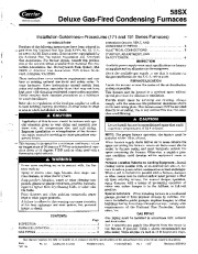 Carrier 58SX 8XA Gas Furnace Owners Manual page 1