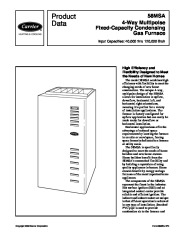Carrier 58MSA 4PD Gas Furnace Owners Manual page 1
