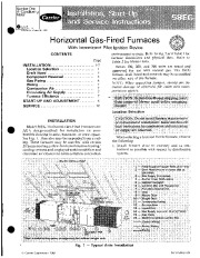 Carrier 58EG 6SI Gas Furnace Owners Manual page 1