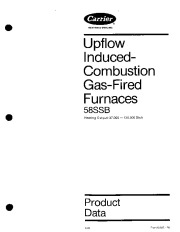 Carrier 58SSB 1PD Gas Furnace Owners Manual page 1