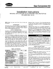 Carrier 58D 58S 21SI Gas Furnace Owners Manual page 1