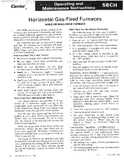 Carrier 58CH 1SO Gas Furnace Owners Manual page 1
