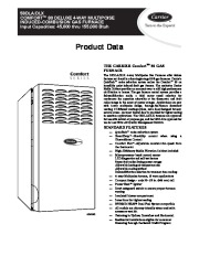 Carrier 58DL 6PD Gas Furnace Owners Manual page 1