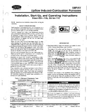 Carrier 58PA 4SI Gas Furnace Owners Manual page 1