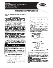 Carrier 25hcb6 1si Heat Air Conditioner Manual page 1