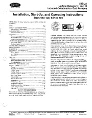 Carrier 58SUA 1SI Gas Furnace Owners Manual page 1