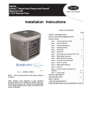 Carrier 25hna 2si Heat Air Conditioner Manual page 1
