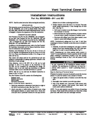 Carrier 58D 58S 27SI Gas Furnace Owners Manual page 1