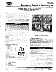 Carrier 58SSC 3SI Gas Furnace Owners Manual page 1