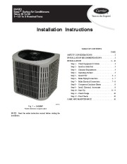 Carrier 24abr 2si Heat Air Conditioner Manual page 1