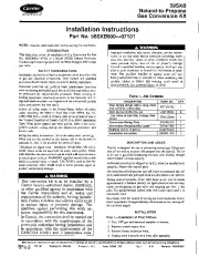 Carrier 58SXB 16SI Gas Furnace Owners Manual page 1
