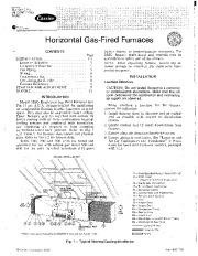 Carrier 58SG 5SI Gas Furnace Owners Manual page 1