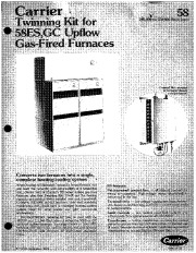 Carrier 58ES 58GC 2P Gas Furnace Owners Manual page 1
