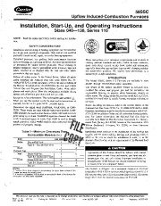 Carrier 58SSC 10SI Gas Furnace Owners Manual page 1