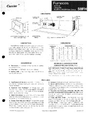 Carrier 58FH 2P Gas Furnace Owners Manual page 1